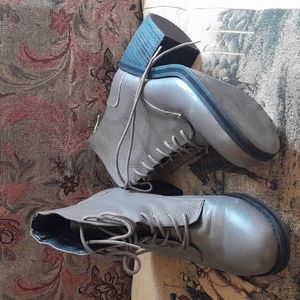 🌺SHOEMINT GRAY LACE UP Boots